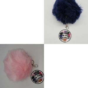 🎁🎁2 Jumbo Pom Pom Keychain